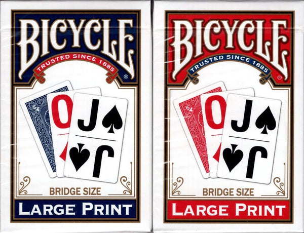 BICYCLE LARGE PRINT CARDS