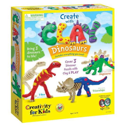 CREATE WITH CLAY DINOSAURS