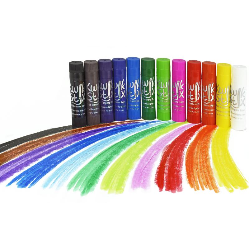 KWIK STIX THIN PAINT STICKS (12 COLOURS)