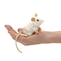 FOLKMANIS: WHITE MOUSE FINGER PUPPET