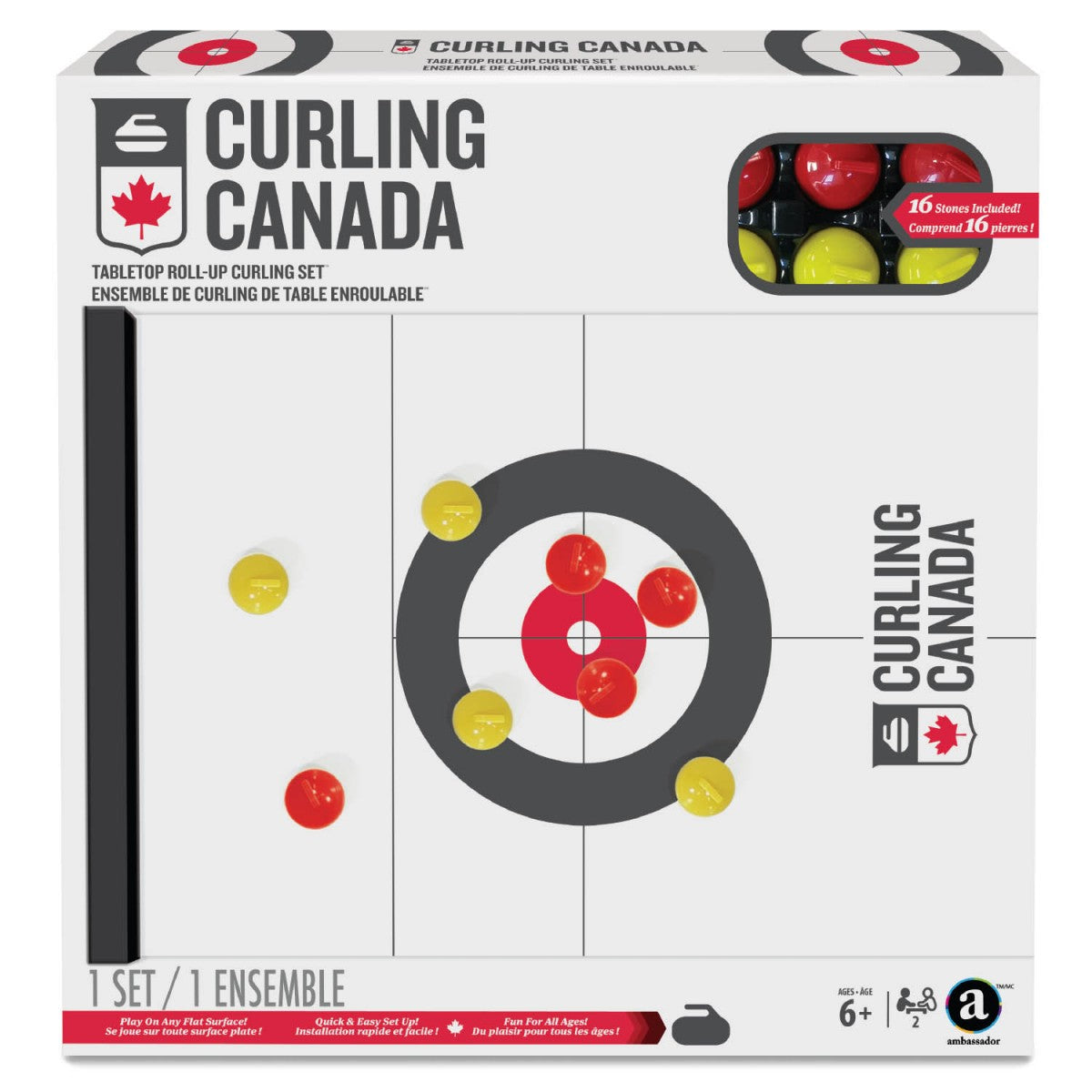 CANADA TABLETOP CURLING SET