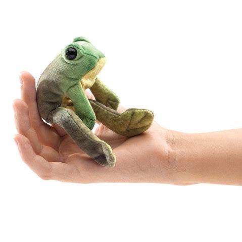 FOLKMANIS: SITTING FROG FINGER PUPPET