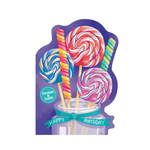 SCRATCH & SNIFF BIRTHDAY CARD CANDY