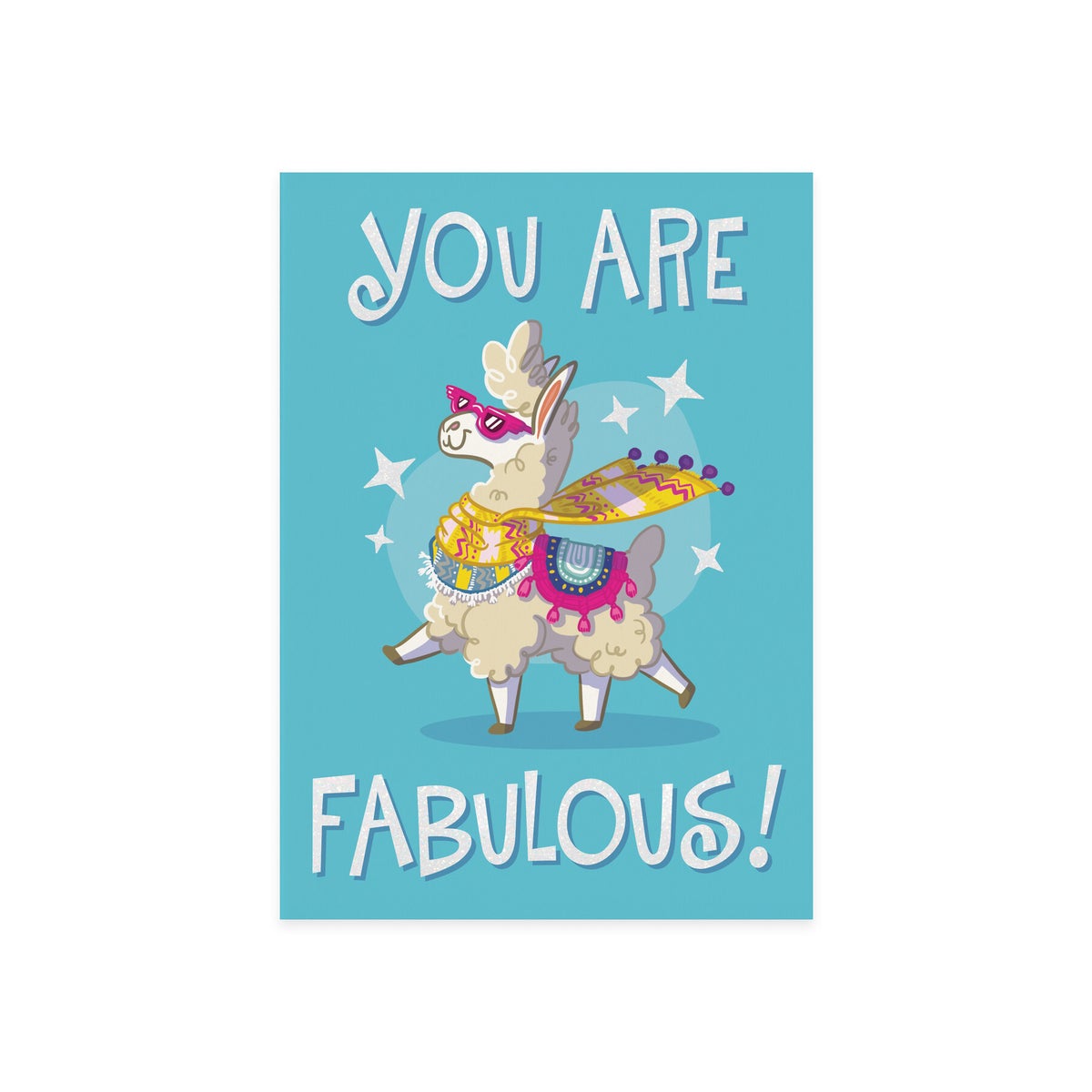 FABULOUS LLAMA BIRTHDAY CARD