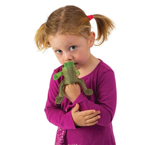 FOLKMANIS: SITTING FROG FINGER PUPPET