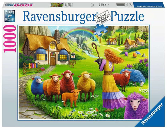 RAVENSBURGER 1000 PC THE HAPPY SHEEP YARN SHOP