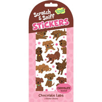 STICKERS-SCRATCH & SNIFF CHOCOLATE LABS
