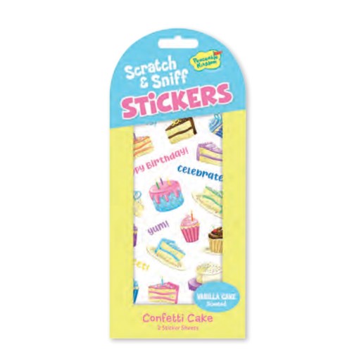STICKERS-SCRATCH & SNIFF CONFETTI CAKE