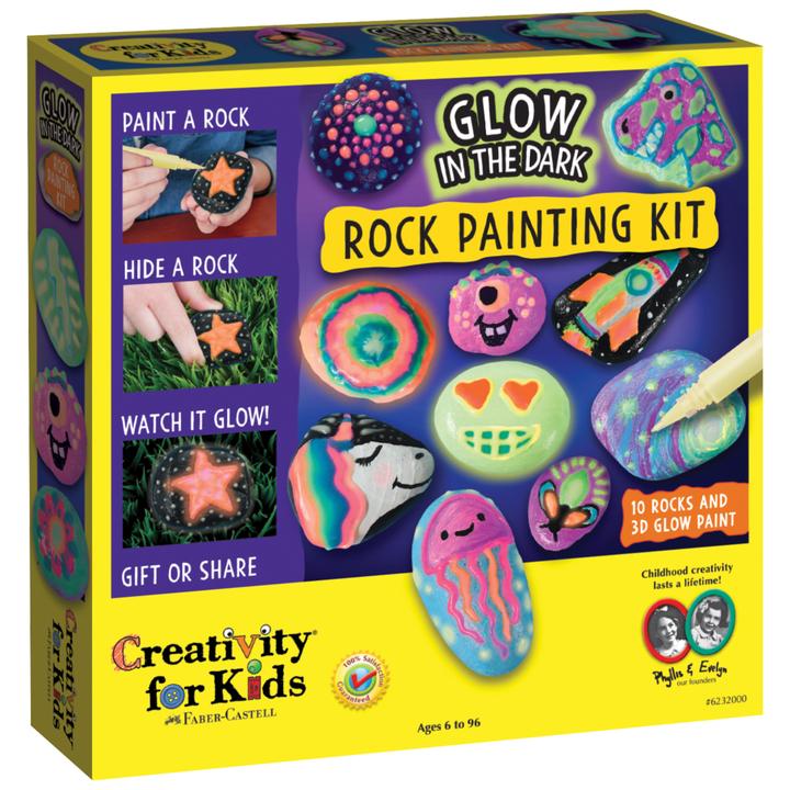 GLOW-IN-DARK ROCK PAINTING KIT