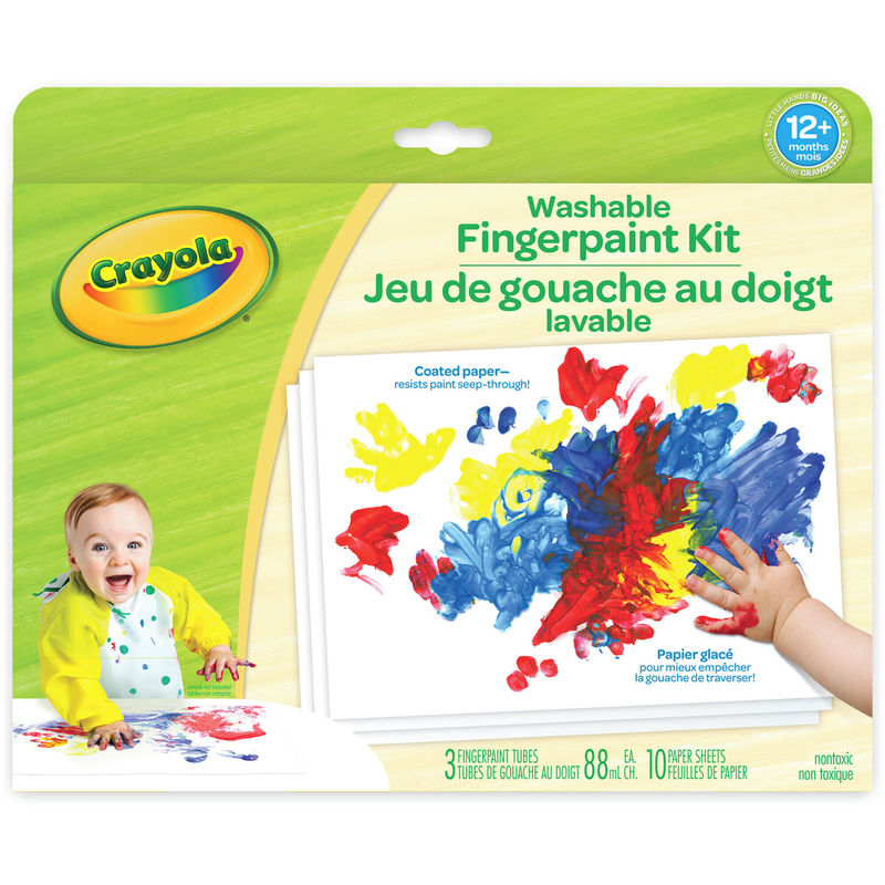 CRAYOLA WASHABLE FINGERPAINT KIT